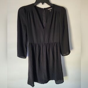 Express Black Long Sleeve Mini Dress – Size 2